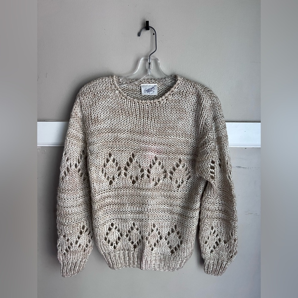 Chic Knit Sweater in Cream by Midnight Blues